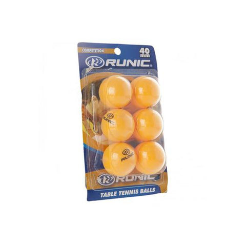 Bola de ping pong runic paquete de 6, Runic