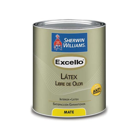 Pintura de látex libre de olor de base blanca 4 litros, Sherwin willians