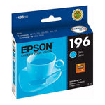 EPSON T196 DURABRITE ULTRA INK, CARTUCHO DE TINTA, CIAN, CODIGO: T196220-AL, PARA: EXPRESSION XP401 XP201 WORKFORCE WF2532 (RELATED TERMS: XP-401 XP-201 WF-2532 196)