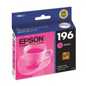 EPSON T196 DURABRITE ULTRA INK, CARTUCHO DE TINTA, MAGENTA, CODIGO: T196320-AL, PARA: EXPRESSION XP401 XP201 WORKFORCE WF2532 (RELATED TERMS: XP-401 XP-201 WF-2532 196)