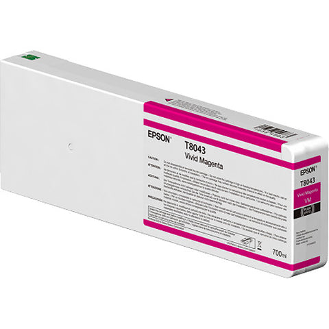 EPSON T804 ULTRACHROME HD (700 ML), CARTUCHO DE TINTA, MAGENTA, CODIGO: T804300, PARA: SURECOLOR P6000 P7000 P8000 P9000 (RELATED TERMS: 804 P-6000 P-7000 P-8000 P-9000)