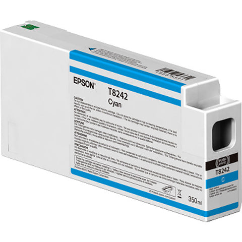 EPSON T824 ULTRACHROME HD (350 ML), CARTUCHO DE TINTA, CIAN, CODIGO: T824200, PARA: SURECOLOR P6000 P7000 P8000 P9000 (RELATED TERMS: 824 P-6000 P-7000 P-8000 P-9000)