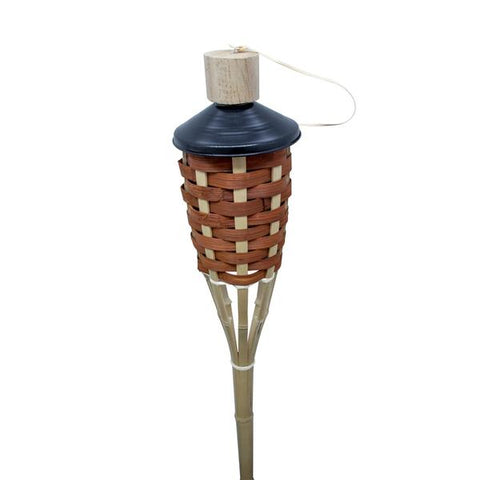 Antorcha tejida de bambú de 5"