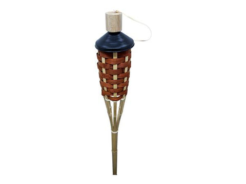 Antorcha tejida de bambú de 5"