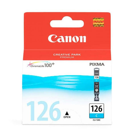 Marca: CANON, CONSUMIBLES PARA IMPRESIÓN, Cartucho De Tinta Canon CL-I126 Compatible Con IP4810/MG5210/MG6110 - Cyan