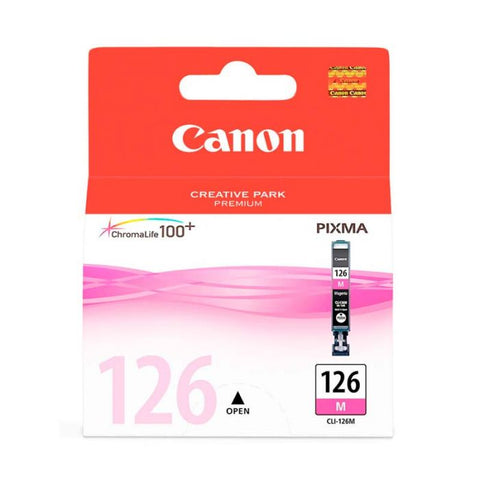 Marca: CANON, CONSUMIBLES PARA IMPRESIÓN, Cartucho De Tinta Canon CL-I126 Compatible Con IP4810/MG5210/MG6110 - Magenta