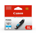 Marca: CANON, CONSUMIBLES PARA IMPRESIÓN, Cartucho De Tinta Canon CLI-151XL Compatible Con MG6310/MG5410/IP7210 - Cyan