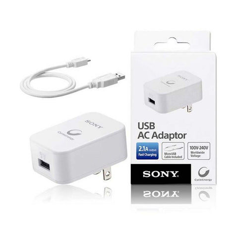 Marca: SONY, CABLES Y ADAPTADORES PC, ADAPTADOR USB A MICRO USB CON TOMA DE CORRIENTE DIRECTA