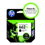 Marca: HP, CONSUMIBLES PARA IMPRESIÓN, Cartucho de tinta HP 662XL negra Original (CZ105AL)