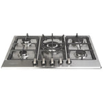 NISATO, ESTUFA EMPOTRABLE, 36" ACERO INOXIDABLE, 5 QUEMADORES, ENCENDIDO ELECTRICO, INCLUYE PARRILLA WOK