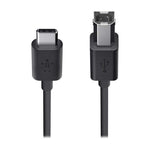BELKIN CABLE DE IMPRESORA USB 2.0 DE USB-C A USB-B