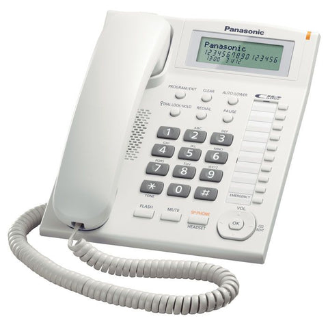 Marca: PANASONIC, TELÉFONOS ALÁMBRICOS, TELÉFONO ALÁMBRICO ITS PANASONIC KX-TS880-BLANCO