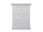 Mesa de 3 cajones color blanco