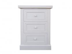 Mesa de 3 cajones color blanco