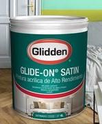 Pintura de látex glidden - on satín color pastel de 1 galón, Glidden