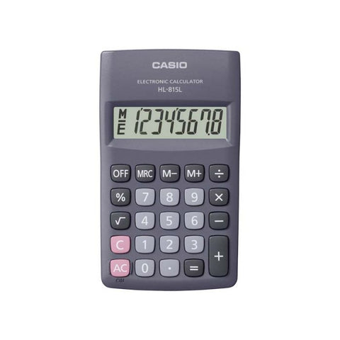Marca: CASIO, CALCULADORAS Y SUMADORAS, CALCULADORA PORTÁTIL CASIO HL815LBK
