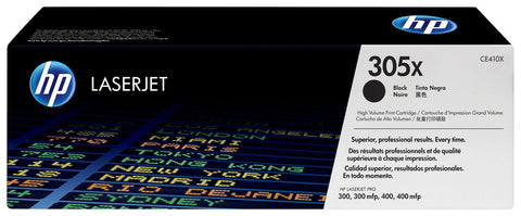HP 305X High Yield Black Original LaserJet Toner Cartridge, Codigo: CE410X (HP305X)