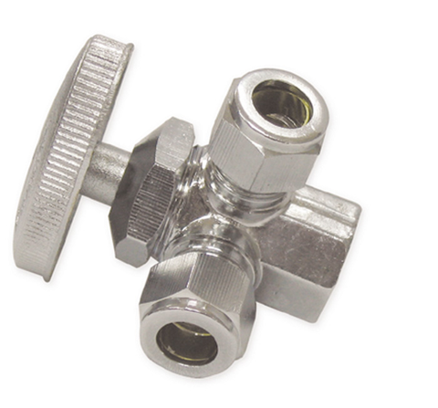 Llave de angulo de 3 vías, Aquatek