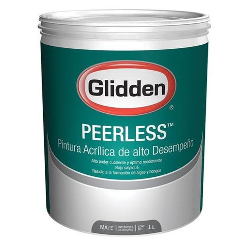 Peerless acrilica mate pastel 1 litro, Glidden