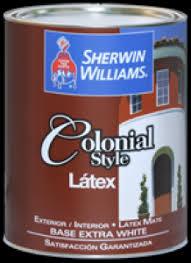 Latex estilo colonial base extra blanca 1/4 de galon, Sherwin willians