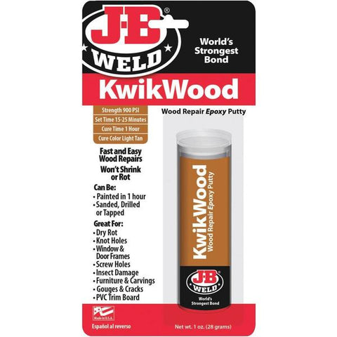Masilla epoxica para madera, J-b weld