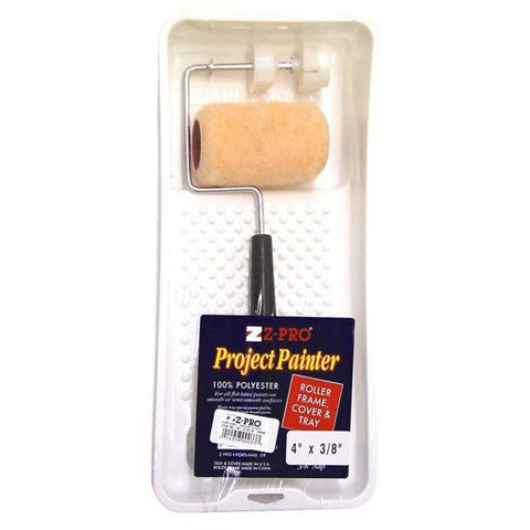 Kit para pintar de 4" rodillo + bandeja, Z-pro