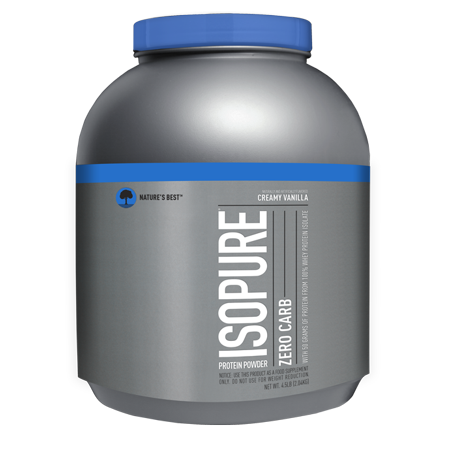 Isopure Zero Carb Protein Powder, Vanilla, 50g Protein, 4.5 Lb