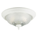 Lámpara blanca floral de techo con 2 bombillos de 60w, Westinghouse