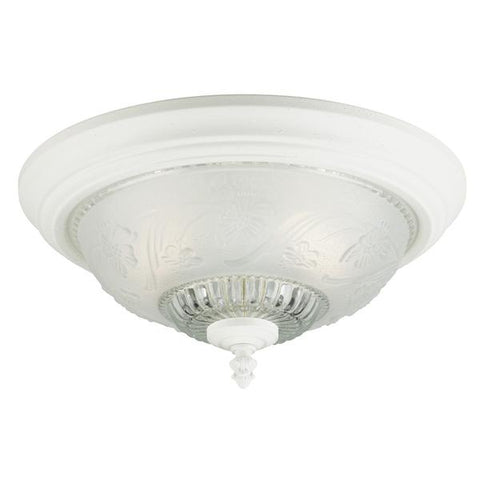 Lámpara blanca floral de techo con 2 bombillos de 60w, Westinghouse