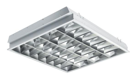 Lámpara fluorescente cuadrada para techo 4 x 17 watts t8, Magnum