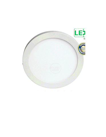 Lámpara led superficial 12 watts 4000 kelvin redonda, Starlight