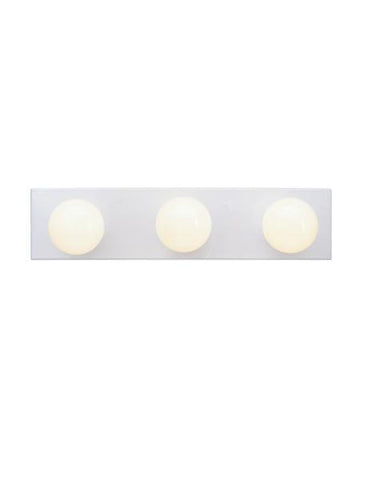 Lámpara de baño 3 luces 100 watts g25 blanca, Westinghouse