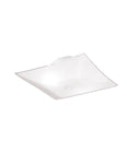 Lámpara de techo 2 luces 60 watts cuadrada blanca, Westinghouse