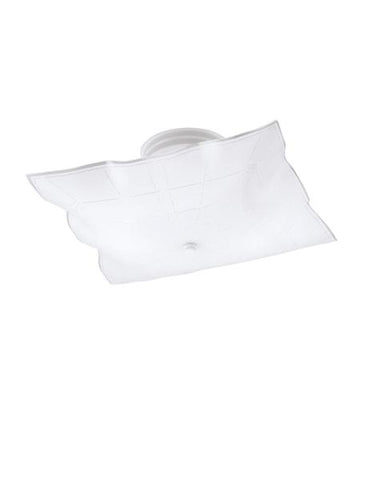 Lámpara de techo 2 luces rectangulares blanco, Westinghouse