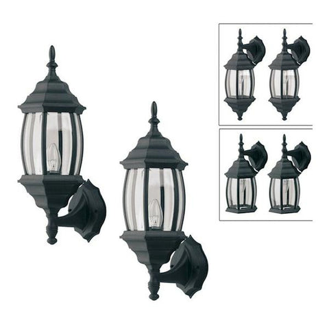 Lámpara externa para pared 100w negra paquete de 2, Canarm