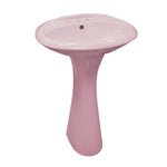 Lavamanos rosado de 20" con pedestal, Imperial
