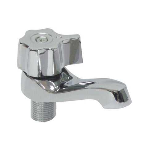 Llave para lavamanos sencilla cromada de 1/4", Aquatek
