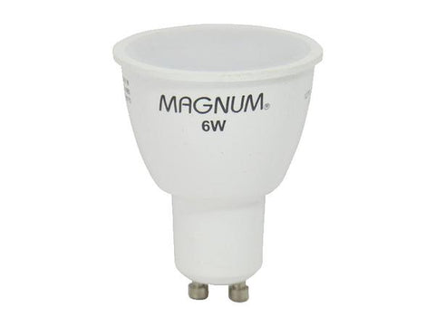 Bombillo led regulable base socket gu10 6 watts 4100 kelvin 127 voltios, Magnum