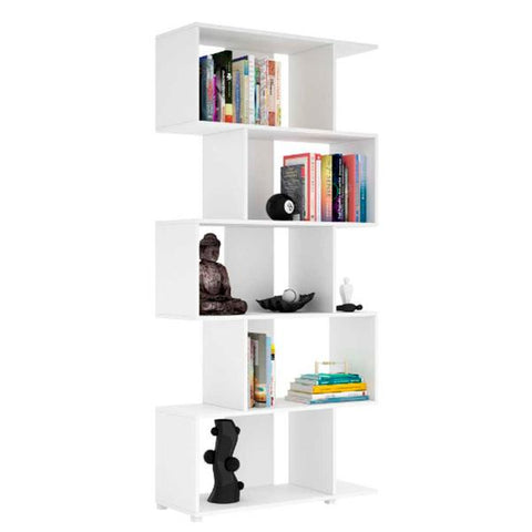 Librero decorativo blanco, Brv moveis
