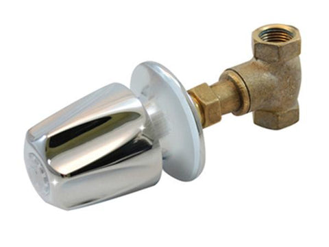 Llave sencilla para baño cromada con rosca de 1/2" aquatek, Aquatek