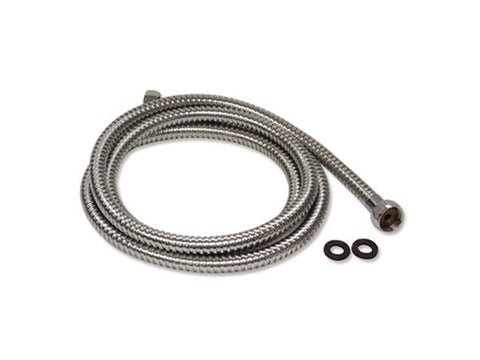 Manguera flexible de acero inoxidable cromada de 1/2"x 60" aquatek, Aquatek
