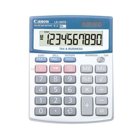 Marca: CANON, CALCULADORAS Y SUMADORAS, CALCULADORA BÁSICA CANON LS100TS