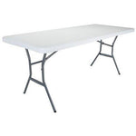 Mesa plegable rectangular 6' blanco, Life time