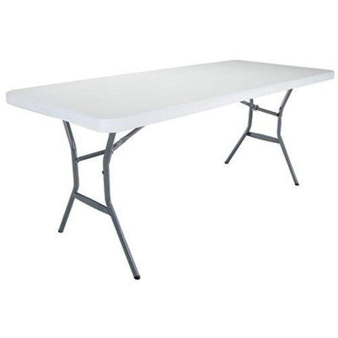 Mesa plegable rectangular 6' blanco, Life time