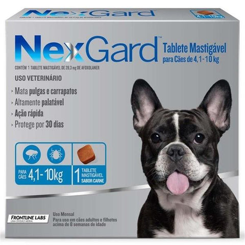 Nexgard comprimido masticables para perros 4 a 10 kg