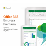 Marca: MICROSOFT, SOFTWARE, MICROSOFT OFFICE 365 EMPRESA PREMIUM 2019 PC/MAC - 1 USUARIO