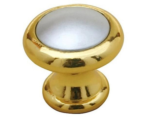 Tirador de perilla inovacion en cromado dorado, Rish