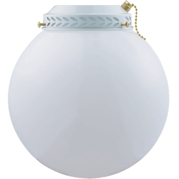 Pantalla para abanico redonda blanca, Westinghouse