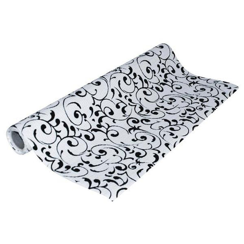 Papel de contacto con diseño negro de 18"x4'