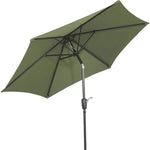 Paragua aluminio 7.5' verde para exterior, Best garden